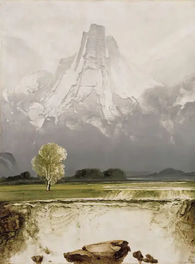 Stetind med bjerk, Peder Balke
