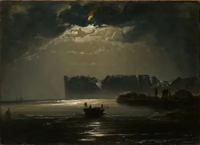 The North Cape by Moonlight, Peder Balke
