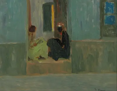 Negras en la puerta o Negras en zaguán (from 1880 until 1938) av Pedro Figari