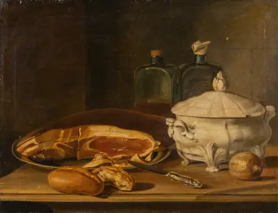 Still Life with Ham and Tureen von Pehr Hilleström