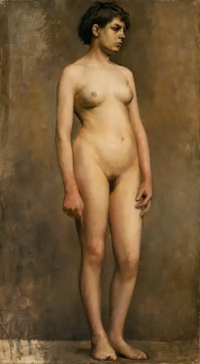 Nude Female Model av Pekka Halonen