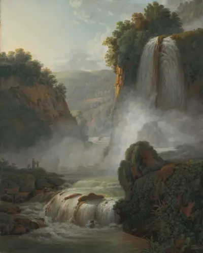 Waterfall near Tivoli av Peter Birmann