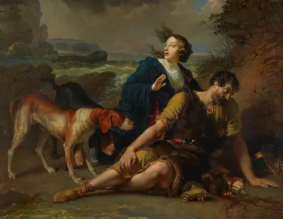 Arindal und Daura av Johann Peter Krafft