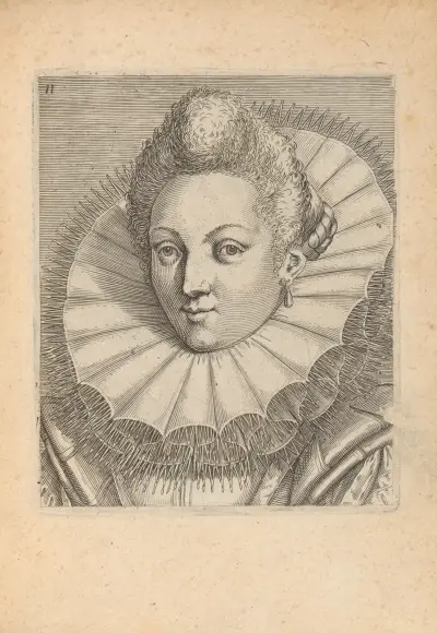 Female, Turned to Left, 1590 – Nr. 3, Philip Galle