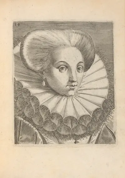 Female, Turned to Right, 1590 – Nr. 3, Philip Galle