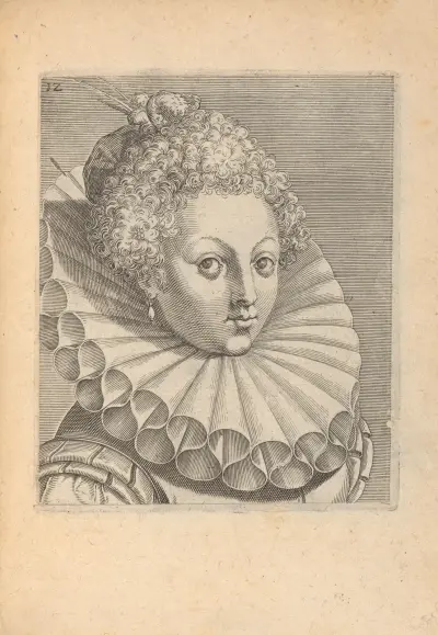 Female, Turned to Right, 1590 – Nr. 1, Philip Galle