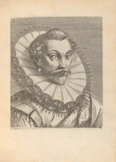 Male, Tunred to Right, 1590 – Nr. 1, Philip Galle