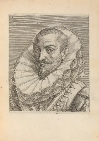 Male, Turned to Left, 1590 – Nr. 2, Philip Galle