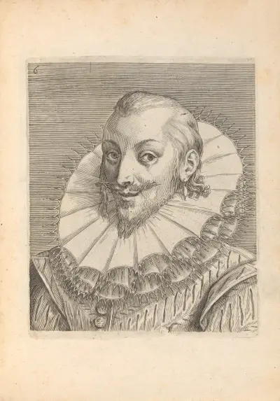 Male, Turned to Left, 1590 – Nr. 1, Philip Galle