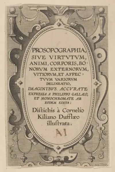Prosopographia – Title Page, Philip Galle