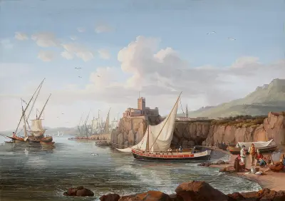 Blick auf Aci Castello av Jacob Philipp Hackert