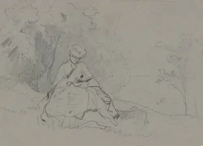 Čtoucí žena v přírodě, Philipp Rumpf