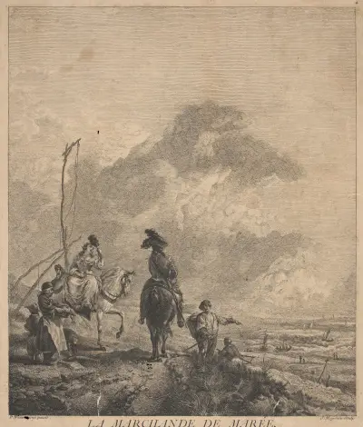 The fishmonger von Philips Wouwerman