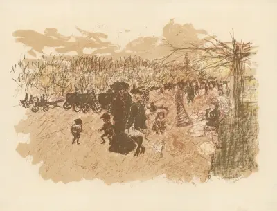 Avenue du Bois av Pierre Bonnard