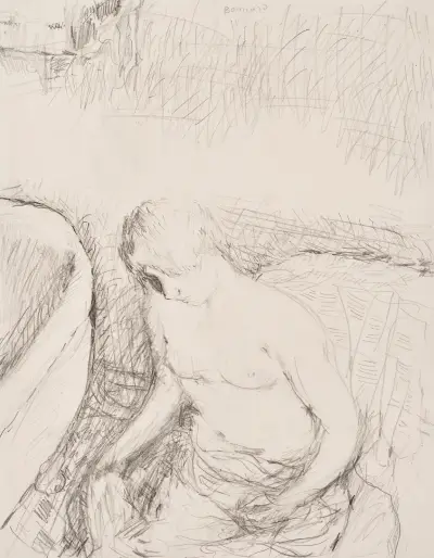 Jeune femme à sa toilette av Pierre Bonnard