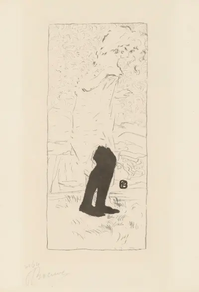 Jeune femme aux bas noirs, 1893 – nr 2 av Pierre Bonnard