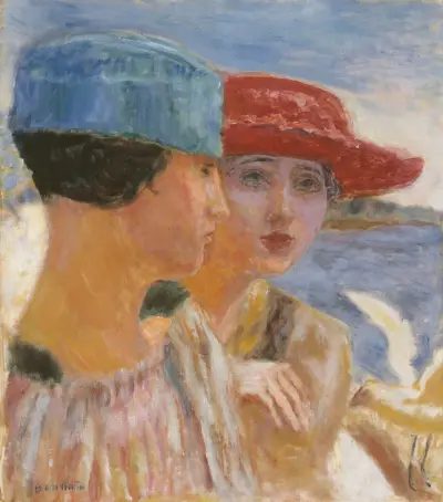 Jeunes filles à la mouette av Pierre Bonnard