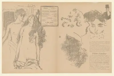 La dernière croisade – Programme pour le théâtre de l’oeuvre av Pierre Bonnard