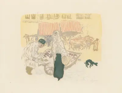 La marchande des quatre-saisons av Pierre Bonnard