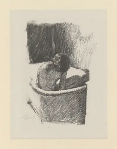 Le bain, 1925 – nr 1 av Pierre Bonnard