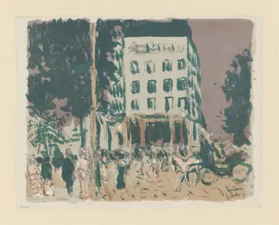 Les boulevards av Pierre Bonnard