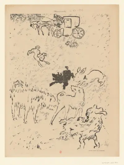Les chiens, 1893 – nr 1 av Pierre Bonnard