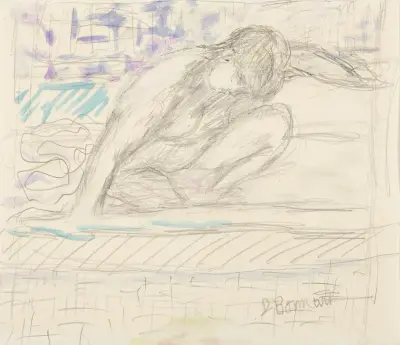 Nu accroupi av Pierre Bonnard
