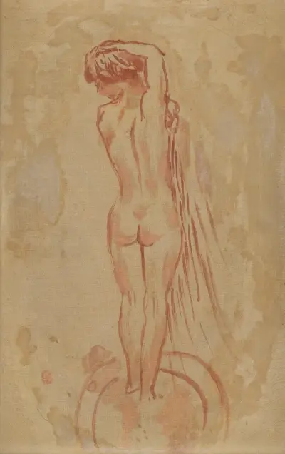 Nu de dos av Pierre Bonnard