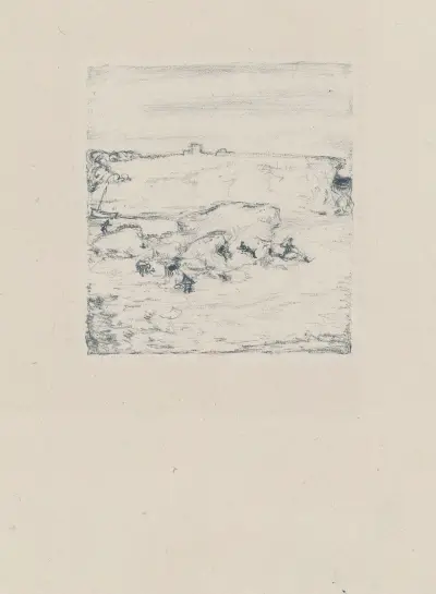 Paysage au rocher av Pierre Bonnard
