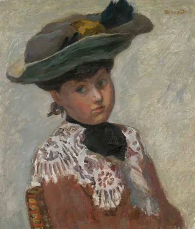 Portret młodej kobiety w kapeluszu, Pierre Bonnard