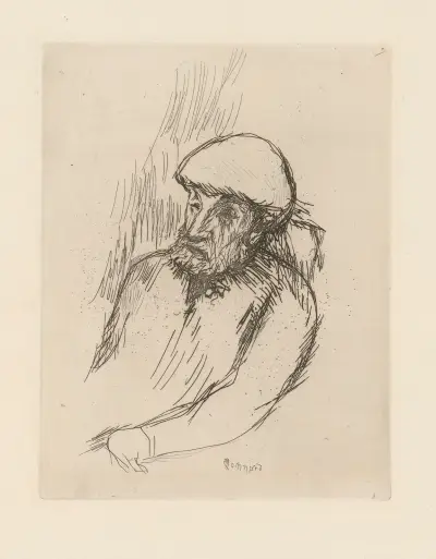Portrait de Renoir av Pierre Bonnard