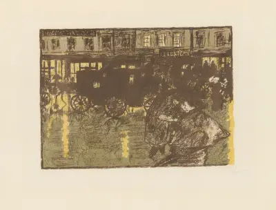 Rue, le soir, sous la pluie, 1899 – nr 3 av Pierre Bonnard