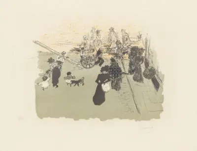 Street Corner (Coin de rue) av Pierre Bonnard