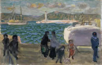 The Foggy Gulf (Ciel De Mistral) av Pierre Bonnard