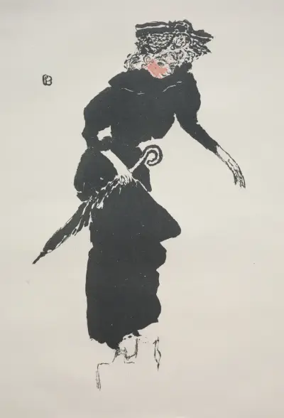 Žena s deštníkem, Pierre Bonnard