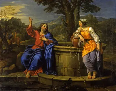Christ and the Woman of Samaria von Pierre Mignard