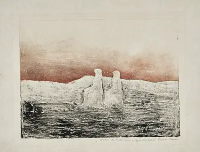 Die Memnonkolosse (Theben) von Pierre Roche