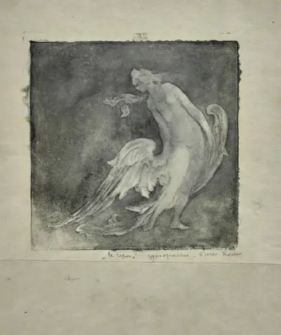 Schwanenfrauen (fliegend) I. Die Ruhe von Pierre Roche