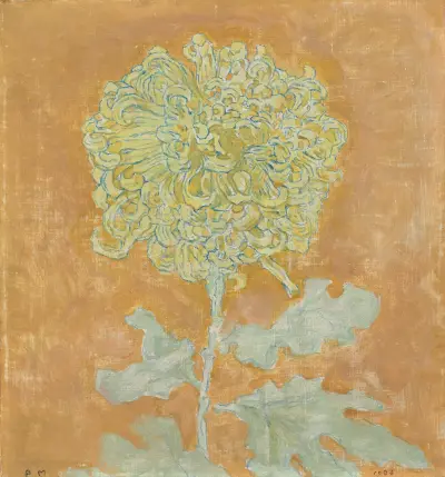 Chrysanthemum av Piet Mondrian
