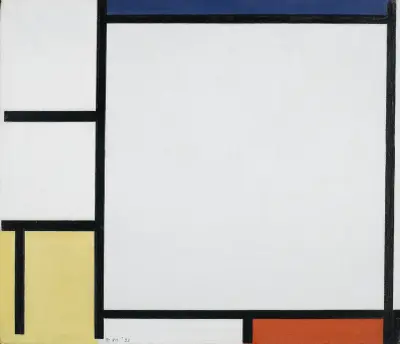 Composition with Blue, Red, Yellow, and Black av Piet Mondrian
