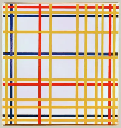 New York City I av Piet Mondrian