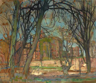 Spring Sun (Lentezon); Castle Ruin; Brederode av Piet Mondrian