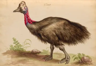 Oiseaux de la Ménagerie du Roi Pl.33 von Pieter Boel