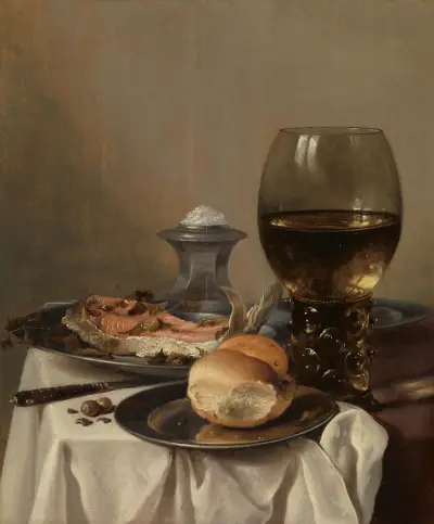 Stillleben mit Salz von Pieter Claesz