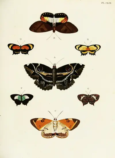 Foreign butterflies occurring in the three continents Asia, Africa and America Pl.406 av Pieter Cramer