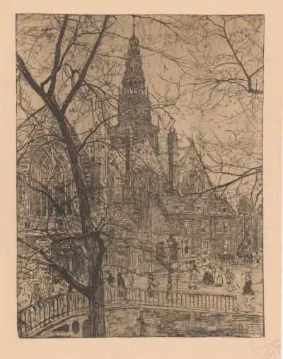 Oude Kerk in Amsterdam von Pieter Dupont