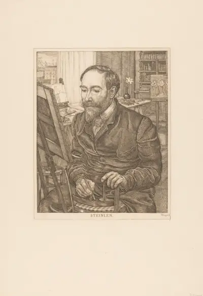 Porträt von Théophile Alexandre Steinlen von Pieter Dupont