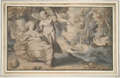 Hagar and the Angel, 1600, Pieter Lastman