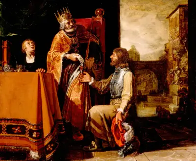 King David Handing the Letter to Uriah, Pieter Lastman