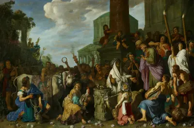 Paul and Barnabas in Lystra, Pieter Lastman